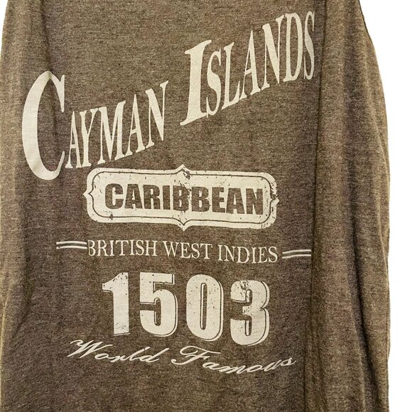 Cayman Islands Caribbean Mens Tank Top 1503 British West‎ Indies World Famous - Picture 3 of 3